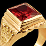 ANILLO SELLO CON CORONAS