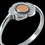ANILLO FLOR CON CENTRO DE ORO