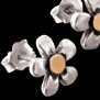 AROS FLOR CON DETALLES EN ORO