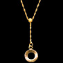 CADENA CON ARGOLLA FASETADA