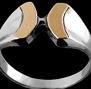 ANILLO PLATA CON ORO