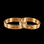 ALIANZA CINTA 4 MM CON LINEA CENTRO Y 1 PIEDRA